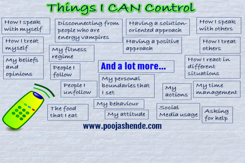 20 Things I Can Control